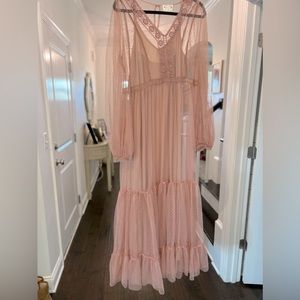 Mia Joy -sheer mauve maxi dress